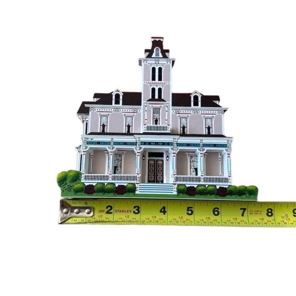 Cat's Meow Village Shelia's Kirby House Abilene Kansas Wooden Collectible Vtg 97